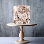 Champagne Roses edible cake topper decoration