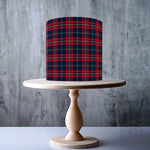 Flannel Tartan Pattern edible cake topper decoration