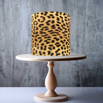 Real Cheetah Skin Texture Animal Pattern edible cake topper decoration