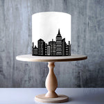 Superhero Black and Grey City Skyline bundle edible cake topper decoration