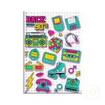 Back to the 90's retro stickers edible cake topper decoration