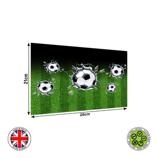 3D effect Football Seamless wrap around edible cake topper decoration