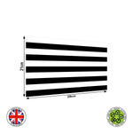 Football Stripes White-Black-White Seamless wrap around edible cake topper decoration