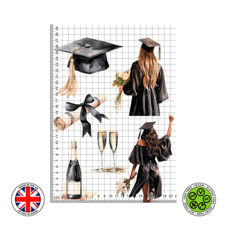 Graduation / Student / Collegiate edible cake decoration set