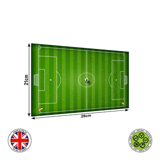 Football pitch wrap around edible cake topper decoration