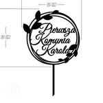 Personalised Pierwsza Komunia Swieta - Hoop First Holy Communion cake topper