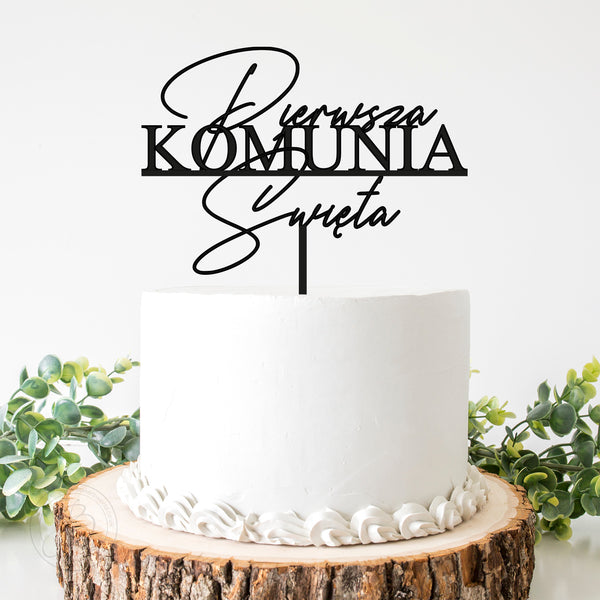 Pierwsza Komunia Swieta - First Holy Communion cake topper