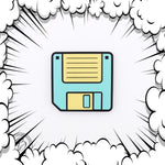 Floppy Disk Retro pastel pop art style Cake Charm