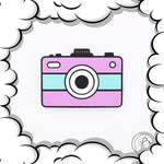 Camera Retro pastel pop art style Cake Charm