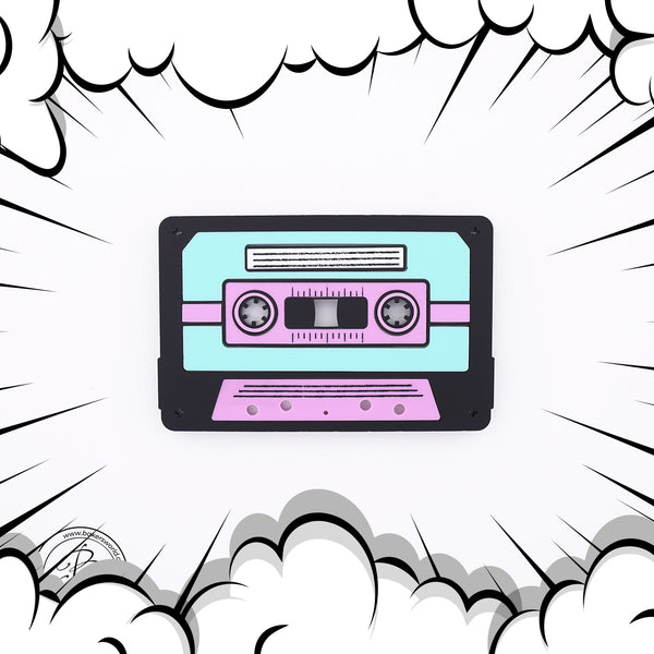 Cassette Tape Retro pastel pop art style Cake Charm