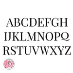 Alphabet - Serif font all CAPITAL