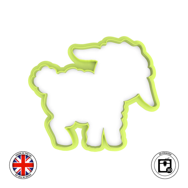 Cute sheep Easter Cookie and Fondant cutter