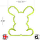 Large funny bunny Easter Cookie and Fondant cutter