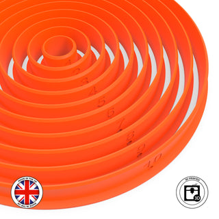 Set 10x Circle 1cm to 10cm Cookie and Fondant cutter