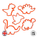 Set 5x Dinosaur Cookie and Fondant cutter