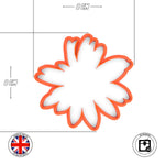 Set of 4 Cherry Flower, Gerbera, Daisy Template Cookie and Fondant cutter