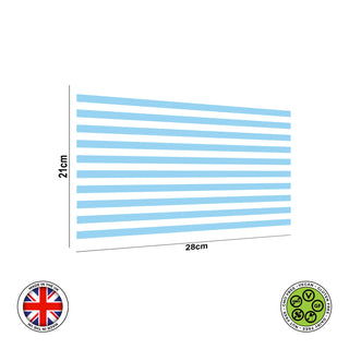 Baby Blue Stripes Pattern Seamless edible cake topper decoration