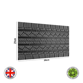 Tyre tread Pattern edible cake topper decoration