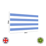 Cornish Blue Fat Stripes Pattern Seamless edible cake topper decoration