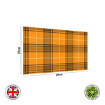 Halloween Orange Seamless Tartan Pattern edible cake topper decoration