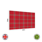 Christmas Red Green Seamless Tartan Pattern edible cake topper decoration