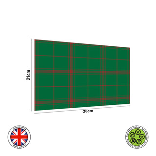 Christmas Green Red Seamless Tartan Pattern edible cake topper decoration