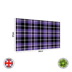 Purple Black Seamless Tartan Pattern edible cake topper decoration