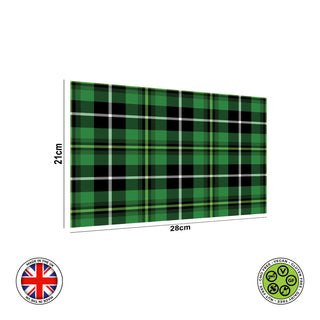 Green Black Seamless Tartan Pattern edible cake topper decoration