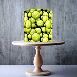 Tennis Balls Seamless Pattern edible cake topper decoration