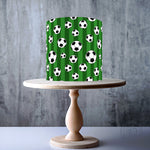 Footballs on a field Seamless Pattern edible cake topper decoration