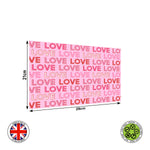 LOVE Seamless Valentine's Pattern edible cake topper decoration