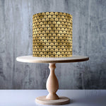 Art Deco Black Gold effect Seamless Wrap Around edible cake topper decoration