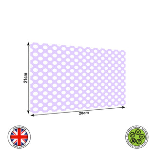 Lilac polka dot Easter seamless pattern edible cake topper decoration