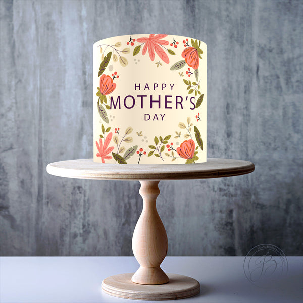 Happy Mother's Day edible cake topper decoration