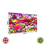 Graffiti wall art edible cake topper decoration