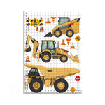 Realistic Skid loader Dump truck TLB set edible cake topper decoration