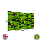 Green and Black seamless camouflage pattern edible cake topper decoration