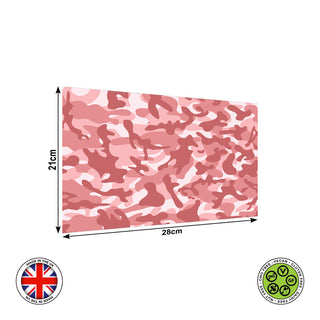 Pale Salmon pink seamless camouflage pattern edible cake topper decoration