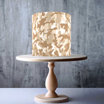 Desert seamless camouflage pattern edible cake topper decoration