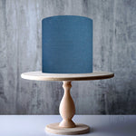 plain Denim pattern edible cake topper decoration