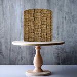 Basket Weave Woven Pattern edible cake topper decoration