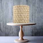 Basket Weave Woven Pattern edible cake topper decoration