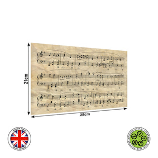 Vintage Music Sheets edible cake topper decoration