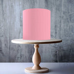 Cozy Knitted Pink Seamless Pattern edible cake topper decoration