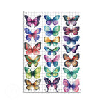 Watercolour butterflies (6cm) set edible cake topper decoration