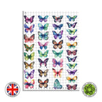 Watercolour butterflies (4cm) set edible cake topper decoration