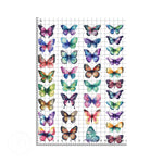 Watercolour butterflies (4cm) set edible cake topper decoration