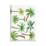 Cartoon Tropical Palm Trees bundle edible cake topper decoration