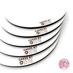 Round Personalised Premium White 6mm MDF Cake boards