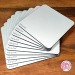 Square Personalised Premium White 6mm MDF Cake boards